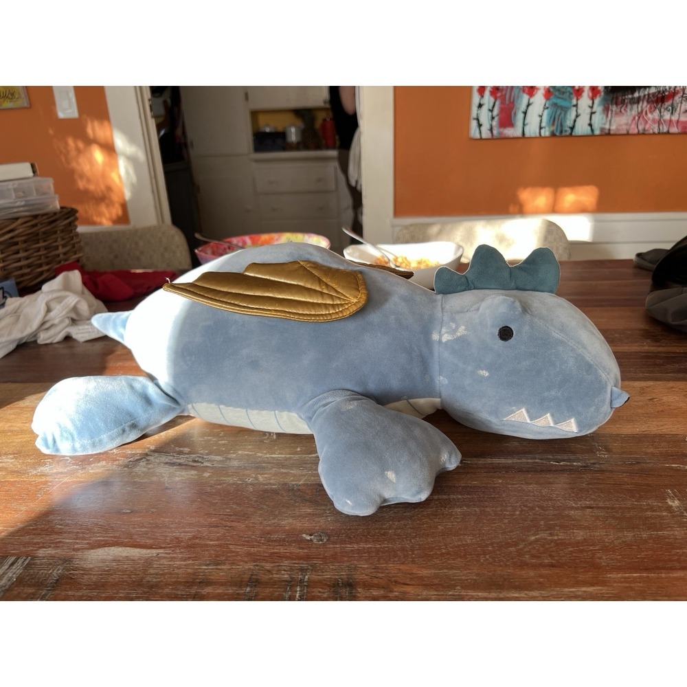 Dragon Weighted Plush Pillow Blue - Pillowfort - Sensory Autism Neurodivergent